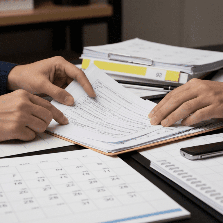 Primer plano de manos con evidencia de delitos que califican para la visa u