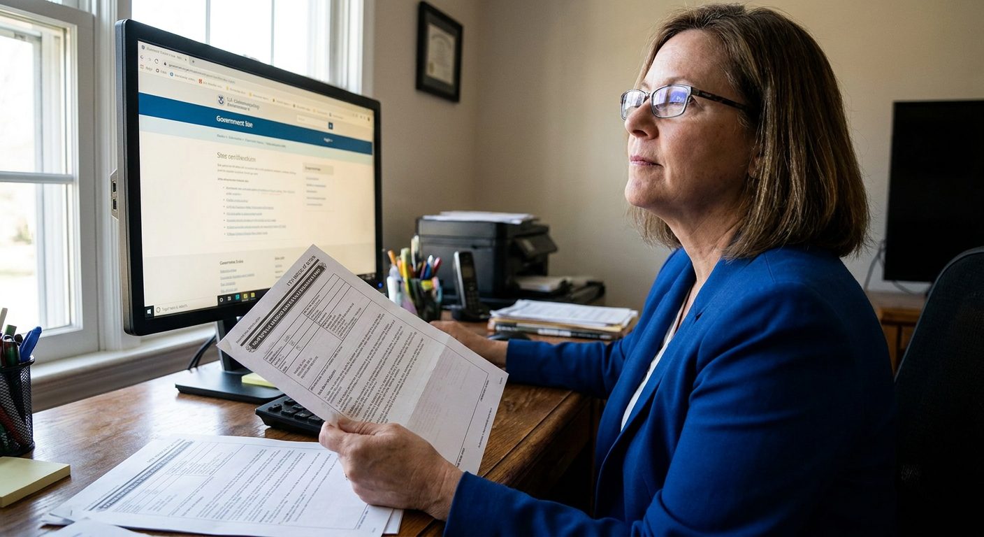 An applicant reviews their I-797 notice to find the official receipt date for processing.